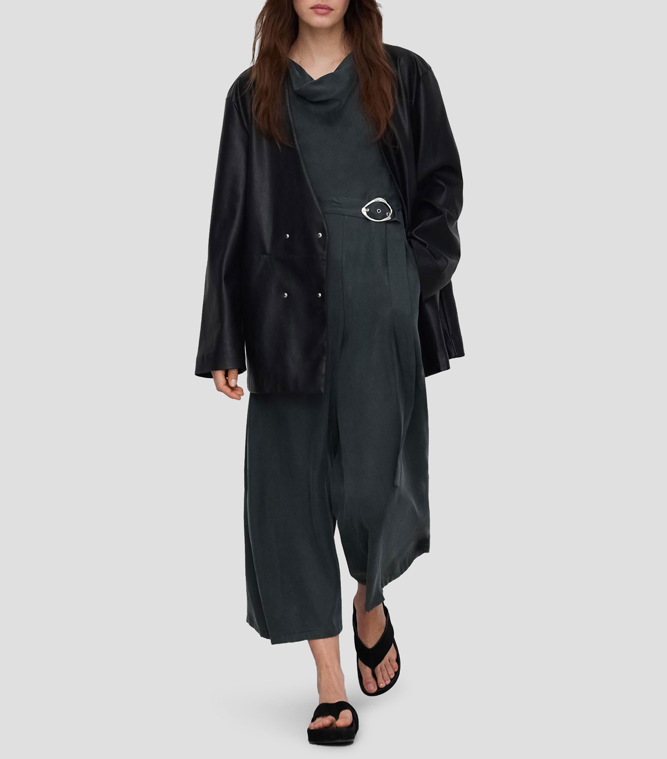 Jumpsuit de corte recto Mujer